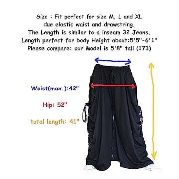 Sakoonee Women's Harem Pants Palazzo Dhoti Lounge Trousers, Convertible to a Skirt 2 Pockets Cotton, One Size, Elastic Waist Olive