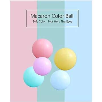MoonxHome Crush Proof Ball Pit Balls 200 pcs Assorted Colors