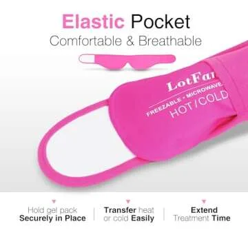 LotFancy Face Ice Pack Wrap for Pain Relief and Recovery