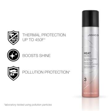Joico Heat Hero Glossing Thermal Protector | For Most Hair Types | Thermal Heat & Humidity Protection | Reduce Split Ends | Boost Shine | Paraben & Sulfate Free | 145g | 5.1 oz