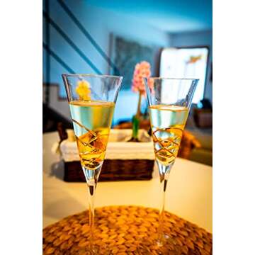 Unique Antoni Barcelona Champagne Flute Set - Perfect Gift!