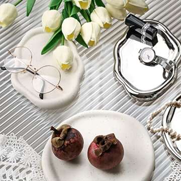 Jewelry Tray Holder, Chubby Ceramic Jewelry Tray Cloud Tray Cute Cloud Shape Trinket Dish Ring Dish ...