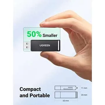 UGREEN SD Card Reader Portable USB 3.0 Dual Slot Flash Memory Card Adapter Hub for TF SD Micro SD SDXC SDHC MMC RS-MMC Micro SDXC Micro SDHC UHS-I for Mac Windows Linux Chrome PC Laptop