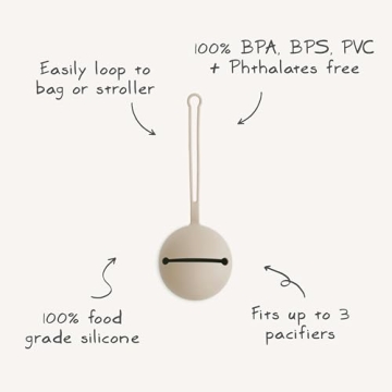 Mushie Silicone Pacifier Holder Case - Safe & Stylish