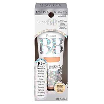 Physicians Formula Super BB Cream. All in 1 Tinted Beauty Balm Foundation Cream, Sheer Moisturizing ...