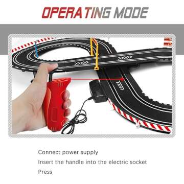 Kids Toy-Electric Powered Slot Car Race Track Set Boys Toys for 6 7 8-12 Years Old Boy Girl Best Gifts