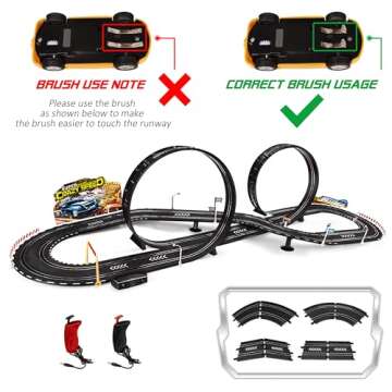 Kids Toy-Electric Powered Slot Car Race Track Set Boys Toys for 6 7 8-12 Years Old Boy Girl Best Gifts