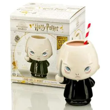 Harry Potter Voldemort Coffee Mug, 16 Oz - Kawaii Figure Goblet Cup Design by Jerrod Maruyama - Cera...
