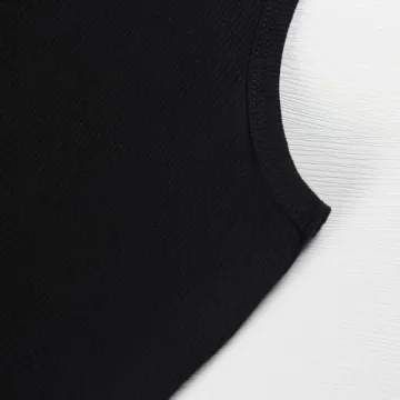 Artfish Women's Stylish Sleeveless Ribbed Crop Top