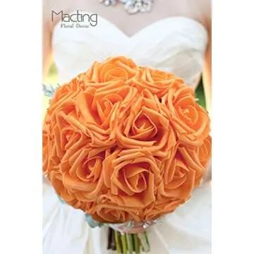 Stunning MACTING 30PCS Real Touch Artificial Roses