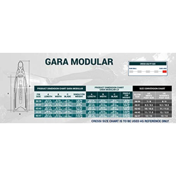 Cressi Gara Modular Fins - Comfort and Performance for All Divers