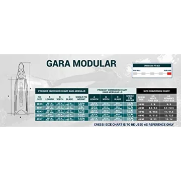 Cressi Gara Modular Fins - Comfort and Performance for All Divers