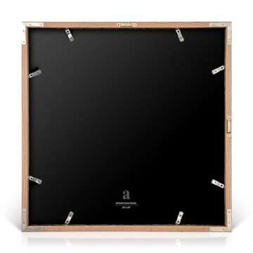 artisane home goods - Gallery Frame 1.0, Picture Frame, 20x20 White Oak, Gallery Wall Frame Set, Large Picture Frame, Oversized Mat (4x4, 4x6, and 5x7)