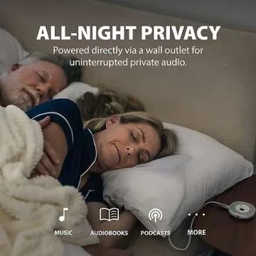 Avantree Slumber: Silent Bluetooth Pillow Sleep Headphones with White Noise, Micro SD Card & Sleep T...