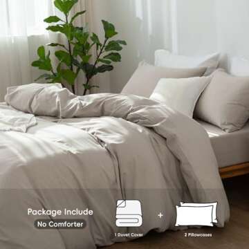MooMee Bedding Duvet Cover Set – Soft, Durable, Breathable Luxury