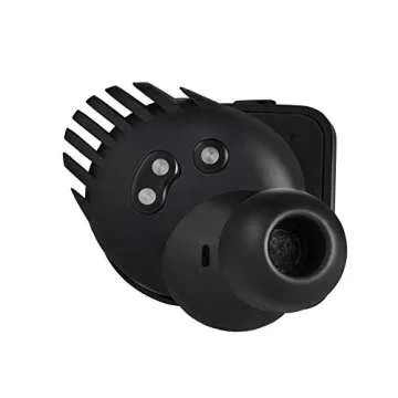 MASTER & DYNAMIC MW07 GO True Wireless Earphones - Water Resistant Earbuds - Sport & Travel Bluetooth, Lightweight in-Ear Headphones - Jet Black