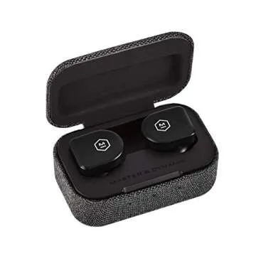 MASTER & DYNAMIC MW07 GO True Wireless Earphones - Water Resistant Earbuds - Sport & Travel Bluetooth, Lightweight in-Ear Headphones - Jet Black