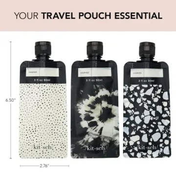 Kitsch TSA Approved Travel Bottles, Leak Proof 3oz Containers
