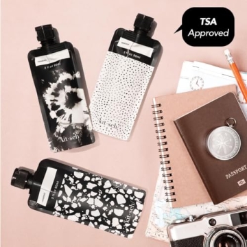 Kitsch TSA Approved Travel Bottles, Leak Proof 3oz Containers