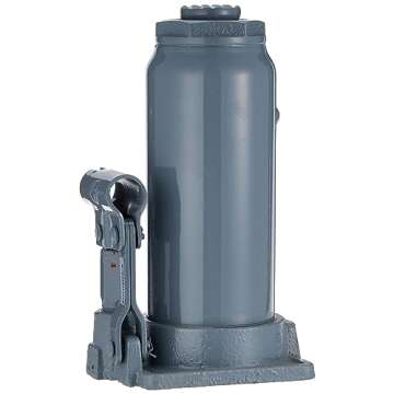 Pro-Lift B-012D Grey Hydraulic Bottle Jack - 12 Ton Capacity