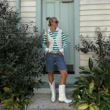 HISEA Rollda Cowboy Boots for Women - Stylish & Comfortable