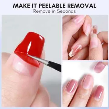 Makartt Peel Off Base Coat 15ml for Easy Nail Removal