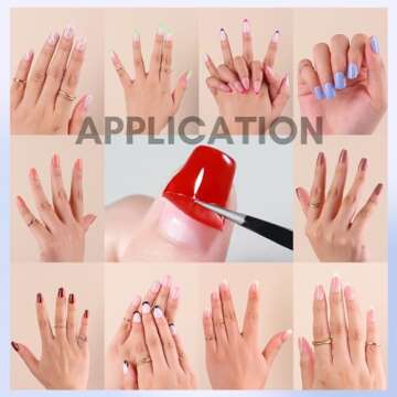 Makartt Peel Off Base Coat, Press on Nails Base Coat 15ml UV Base Coat Nail Polish Peelable Base Gel for Takeoff Nail Practice Beginners, No Soaking Filing Required