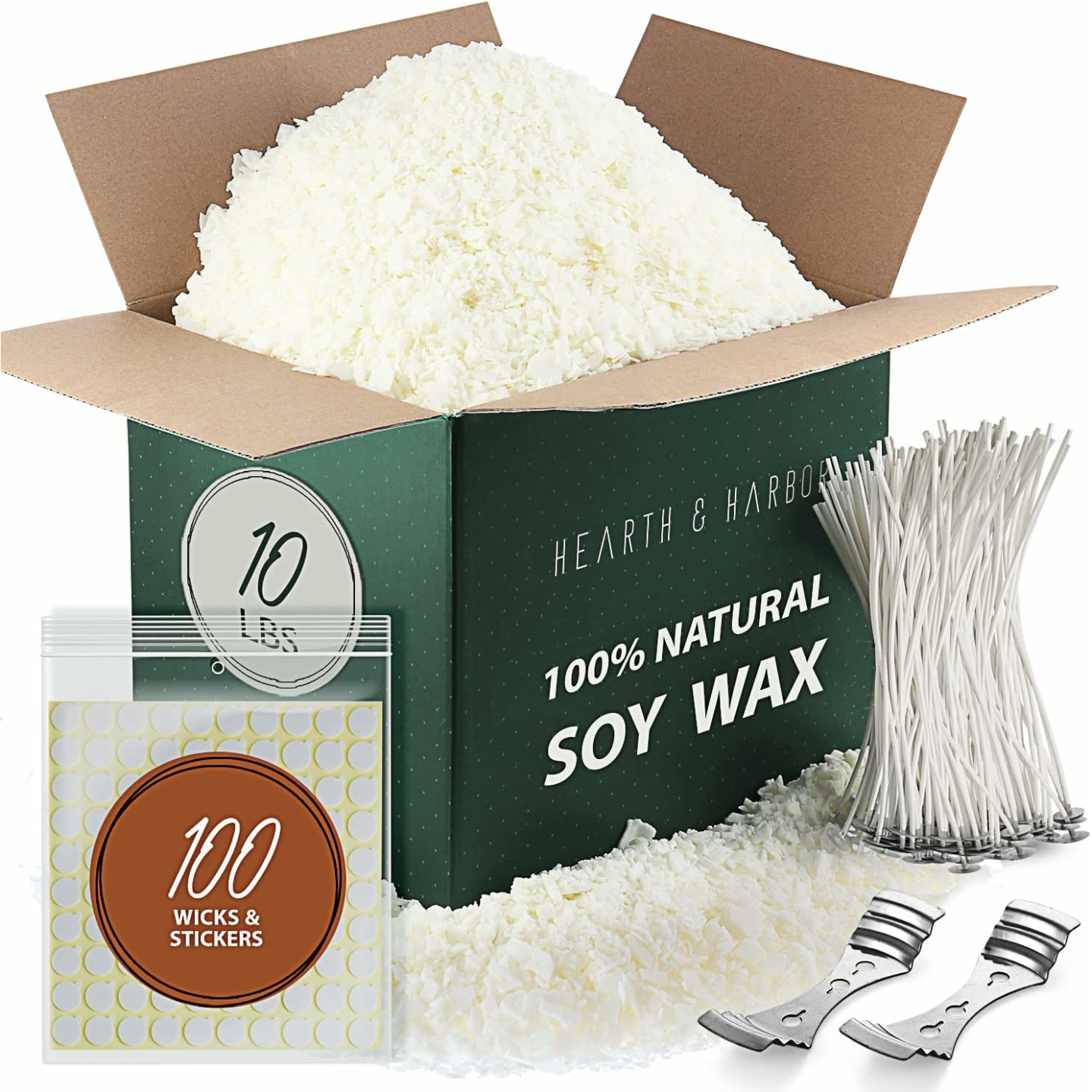 Soy Candle Making Kit - Natural Wax & Wicks Included