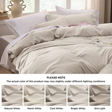 Bedsure Duvet Cover Set - Soft, Lightweight & Stylish