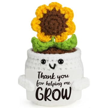 Handmade Crochet Sunflower Pot - Perfect Teacher Appreciation Gift