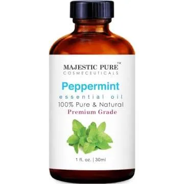 MAJESTIC PURE Peppermint Essential Oil | 100% Pure and Natural Peppermint Oil | Premium Grade Essent...