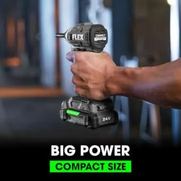 Compact FLEX 24V Brushless Cordless Impact Driver Kit