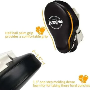 Valleycomfy Boxing Curved Focus Mitts for Training