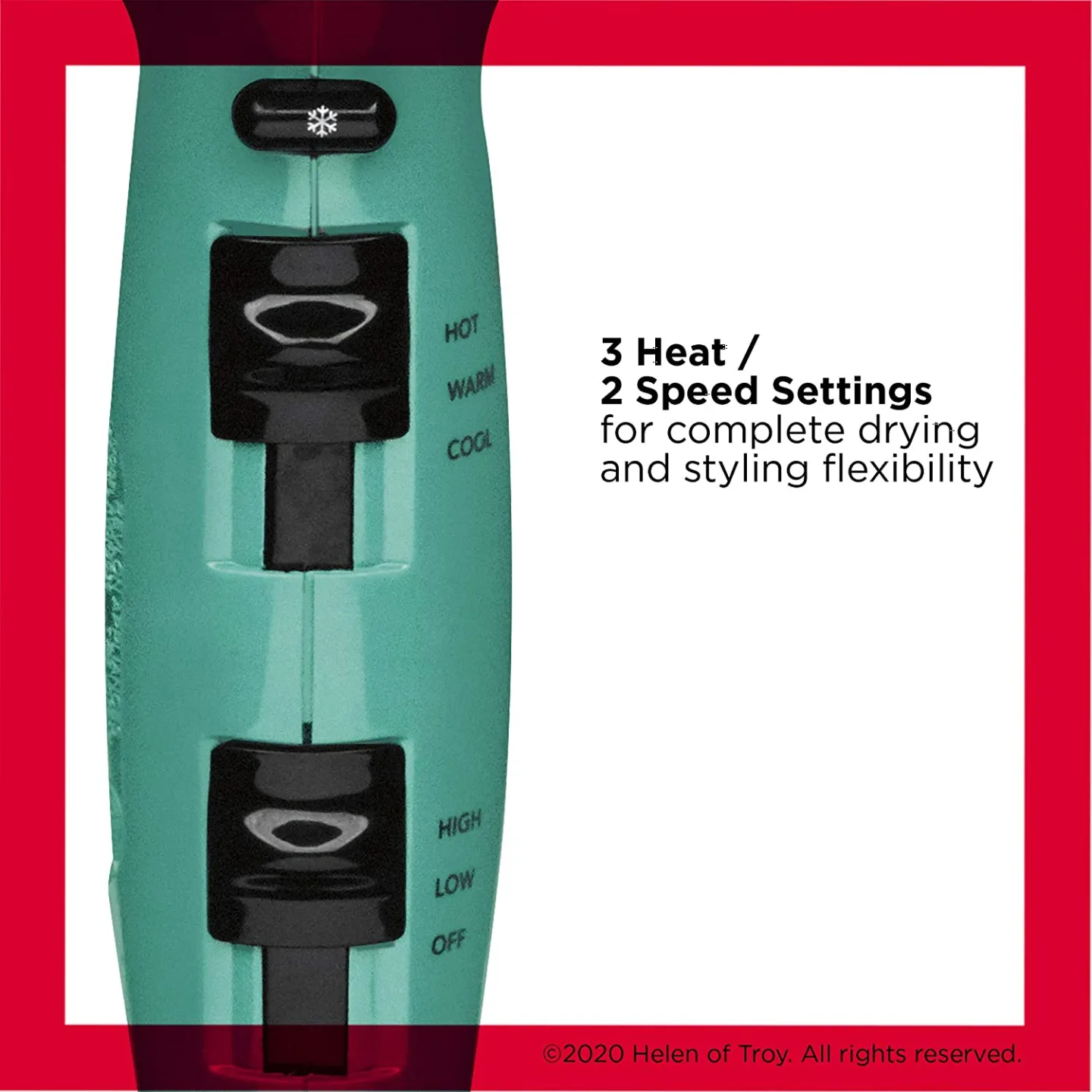 Revlon 1875W Volume Booster Hair Dryer - Green