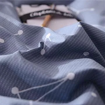 VM VOUGEMARKET 3 Piece Duvet Cover Sets Queen,100% Cotton Constellation Pattern Design Duvet Cover with 2 Pillowcases,Reversible Stripes Printed Bedding Set(Queen,Constellation)