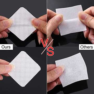 1000Pcs Nail Wipes Lint Free Gel Nail Polish Removers Cotton Pads Eyelash Extension Glue Cleaning Wipes