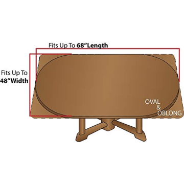 Deluxe Elastic Edged Vinyl Table Cover - Quilted