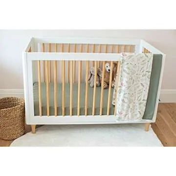 Pobibaby - Single Solid Premium Fitted Baby Crib Sheets for Standard Crib Mattress - Ultra-Soft Cotton Blend, Safe and Snug, and Stylish Solid Crib Sheet (Sage Green)