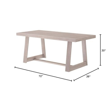 Plank+Beam Farmhouse Dining Table - Solid Wood 72 Inch