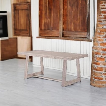 Plank+Beam Farmhouse Dining Table - Solid Wood 72 Inch