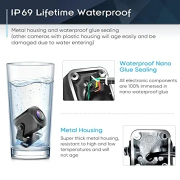 PixelMan PMD2A HD Metal Backup Camera Super Night Vision