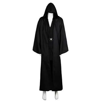 Laku Tunic Costume Men's Tunic Hooded Robe Full Set Halloween Cosplay Costume Cloak Set