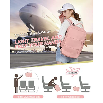 UPPACK Travel Backpack waterproof with USB port and shoe compartment