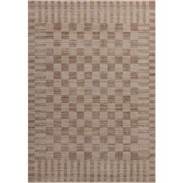 Loloi Amber Lewis Cali Collection CIL-06 Brick/Natural 9'-6" x 13', .25" Pile Height, Area Rug