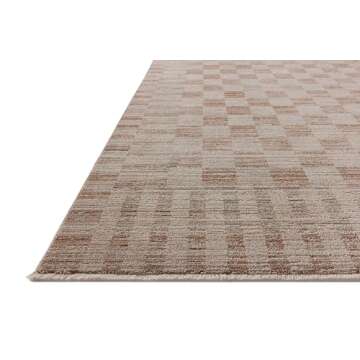 Loloi Amber Lewis Cali Collection CIL-06 Brick/Natural 9'-6" x 13', .25" Pile Height, Area Rug