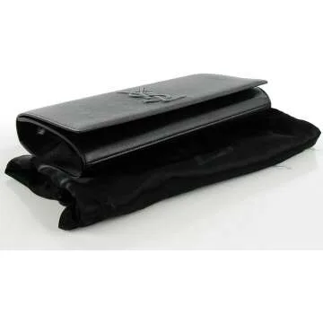 YSL Belle de Jour Women's Clutch - Black Leather Large