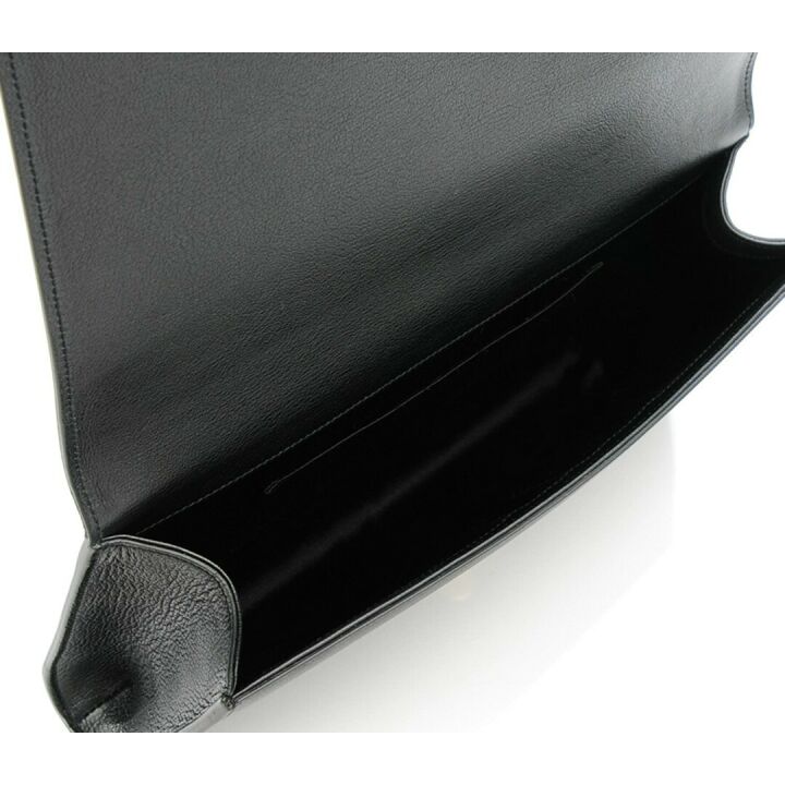 YSL Belle de Jour Women's Clutch - Black Leather Large