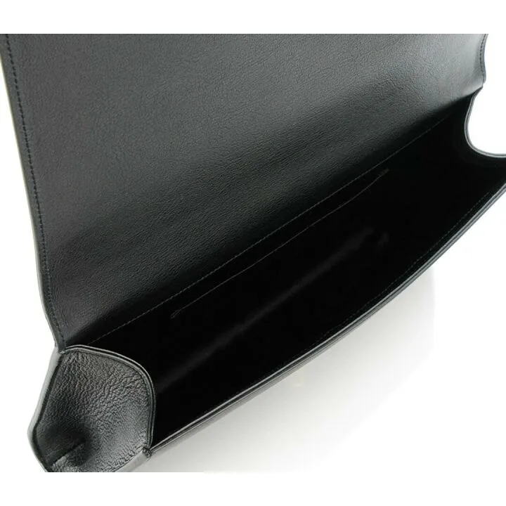 YSL Belle de Jour Women's Clutch - Black Leather Large