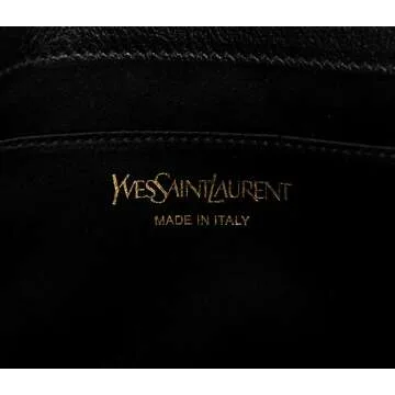 YSL Belle de Jour Women's Clutch - Black Leather Large
