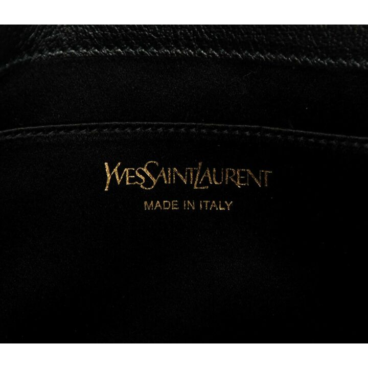 YSL Belle de Jour Women's Clutch - Black Leather Large